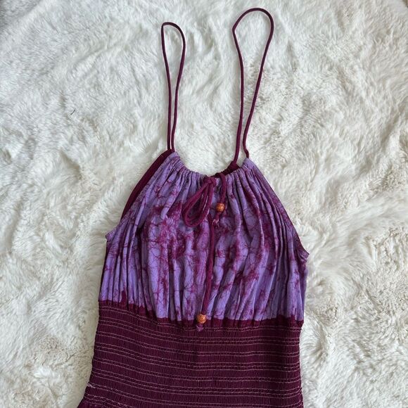 Hippie purple made in india embroidered hippy midi dress - Picture 8 of 15